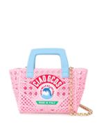 Gcds Mini Woven Shoulder Bag - Pink