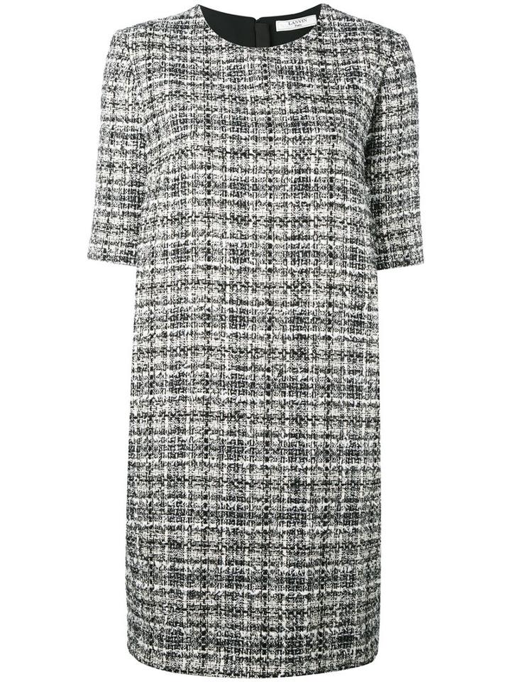 Lanvin - Tweed Shift Dress - Women - Silk/cotton/acrylic/wool - 40, Black, Silk/cotton/acrylic/wool