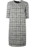 Lanvin - Tweed Shift Dress - Women - Silk/cotton/acrylic/wool - 40, Black, Silk/cotton/acrylic/wool