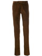 Tonello Slim Corduroy Trousers - Brown