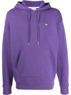 Lacoste Live Embroidered Logo Hoodie - Purple