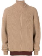 Oamc Ribbed Roll-neck Jumper - Nude & Neutrals