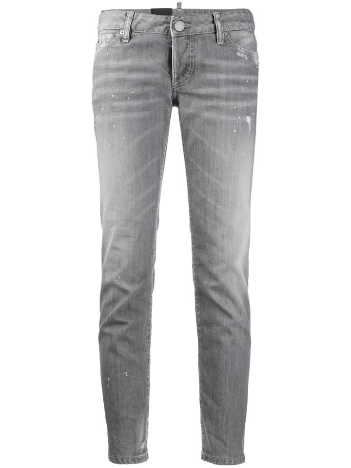 Dsquared2 Slim-fit Low Rise Trousers - Grey
