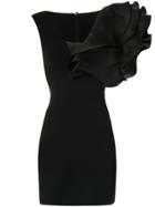 Isabel Sanchis Oversized Ruffle Dress - Black