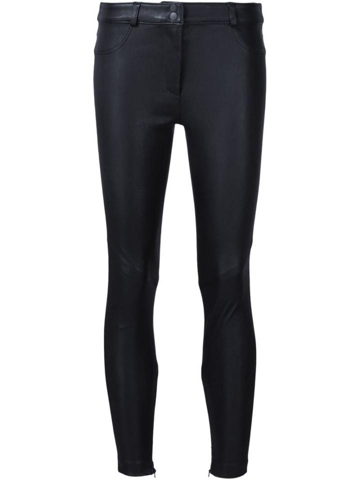 Rebecca Vallance Skinny Leather Pants, Women's, Size: 14, Black, Lamb Skin