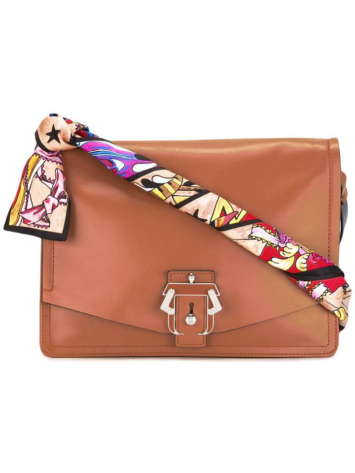 Paula Cademartori Lola Shoulder Bag, Brown, Calf Leather/sheep Skin/shearling