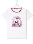 Little Marc Jacobs Sequinned Panda T-shirt - White