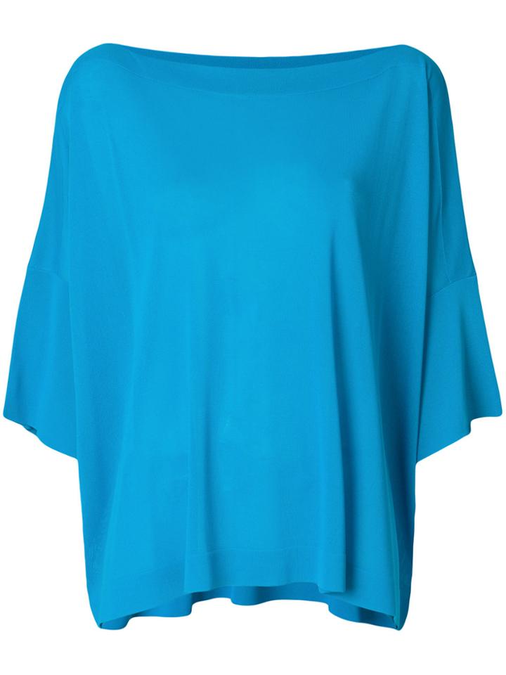 Agnona Relaxed Asymmetric Top - Blue