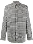 Polo Ralph Lauren Gingham Button Front Shirt - Black