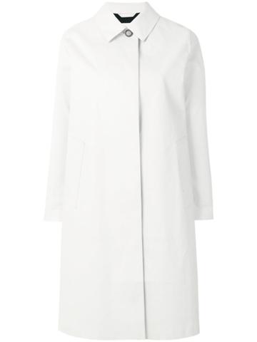 Mackintosh Vintage Single-breasted Coat - White