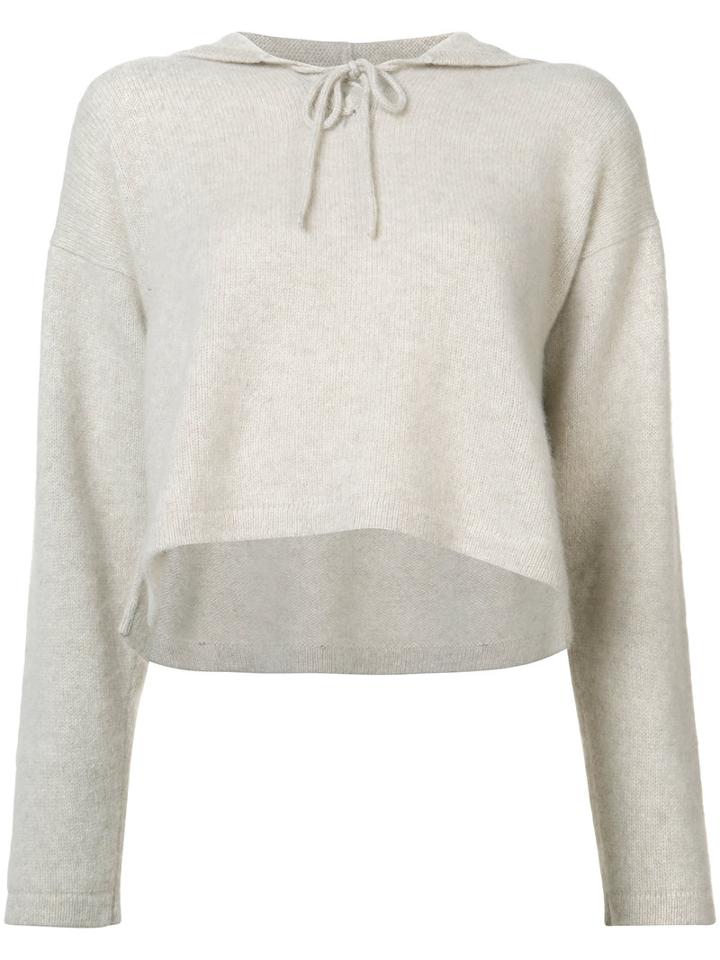 The Elder Statesman - Knitted Hoodie - Women - Cashmere - Xs, Women's, White, Cashmere