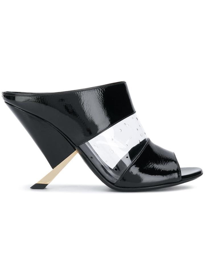 Casadei X Blade Mules - Black