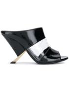 Casadei X Blade Mules - Black