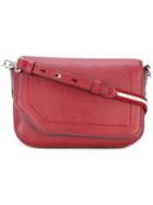 Bally Fold-over Closure Crossbody Bag, Women's, Red, Calf Leather