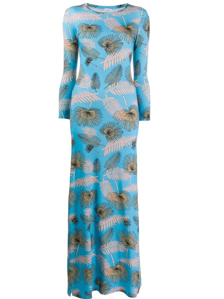C'est La V.it Printed Dress - Blue
