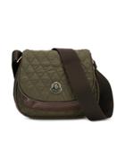 Moncler Kids Quilted Cross-body Satchel - Green