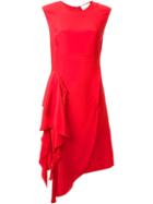 3.1 Phillip Lim Cascading Sleeveless Dress, Women's, Size: 8, Red, Silk
