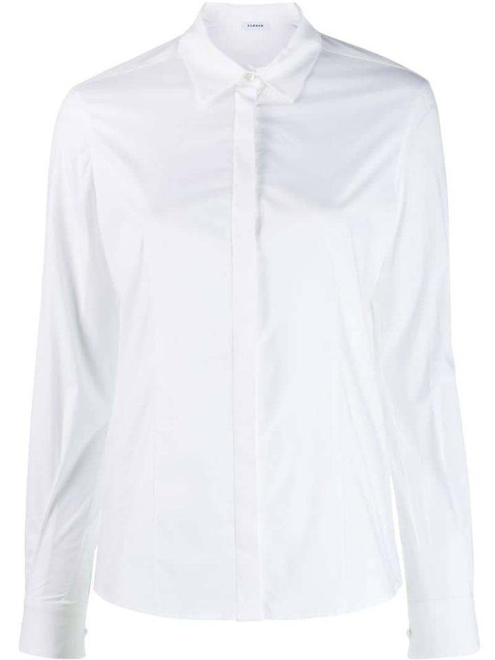 P.a.r.o.s.h. Pointed Collar Shirt - White