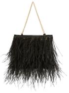 Chanel Vintage Feather Handbag, Women's, Black