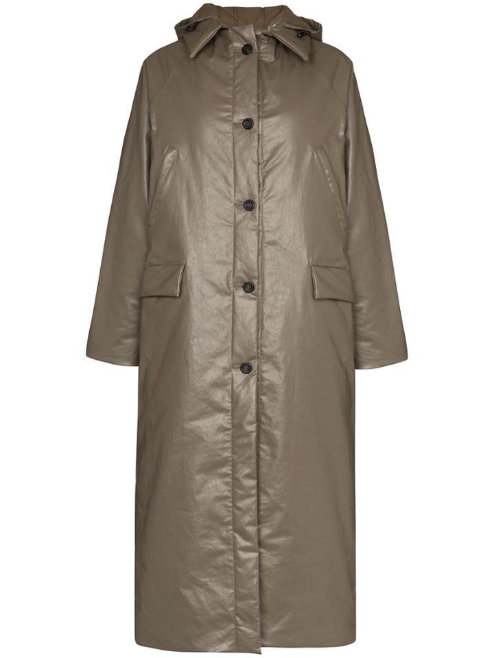 Kassl Editions Kassl Ct Pffr Midi Hood Bltd Oil Maxi - Green