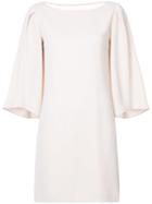 Halston Heritage - Wide Sleeve Dress - Women - Polyester/spandex/elastane - 10, White, Polyester/spandex/elastane