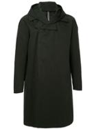Kazuyuki Kumagai Hooded Mid-length Coat - Black