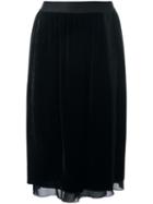 Pascal Millet Velvet Pencil Skirt, Women's, Size: Small, Black, Silk/spandex/elastane/viscose