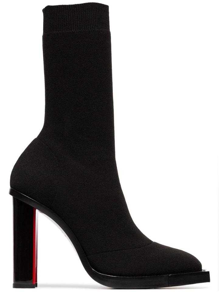 Alexander Mcqueen Stretch Sock Boots - Black