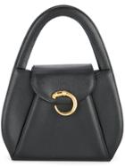 Cartier Vintage Panther Logo Handbag - Black