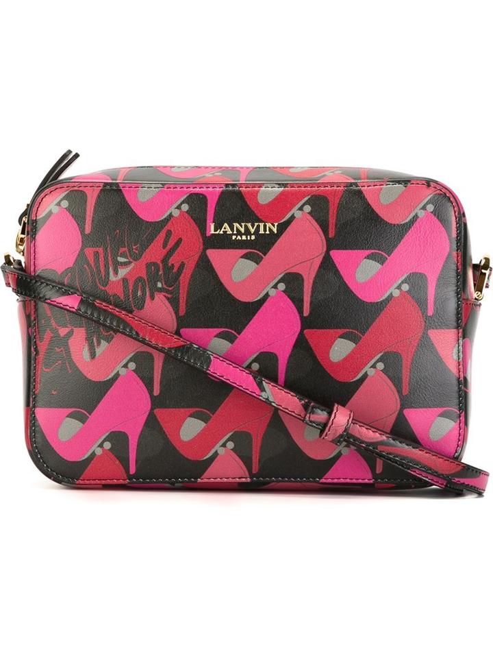 Lanvin Shoe Print Shoulder Bag