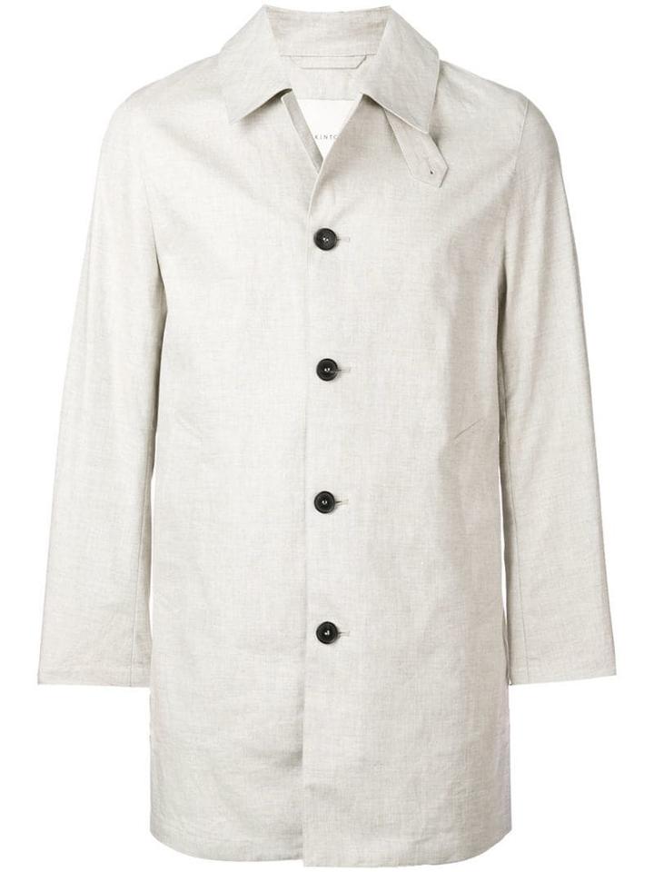 Mackintosh Natural Storm System Linen Short Coat Gm-002b/bt - Neutrals