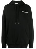 Palm Angels Chaos Print Hoodie - Black