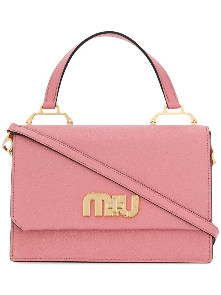 Miu Miu Top Handle Bag - Pink & Purple