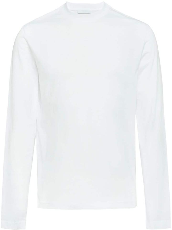 Prada Long-sleeved Jersey T-shirt - White