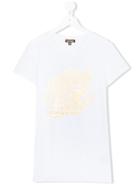 Roberto Cavalli Kids Teen Heart Paisley Shorts - White