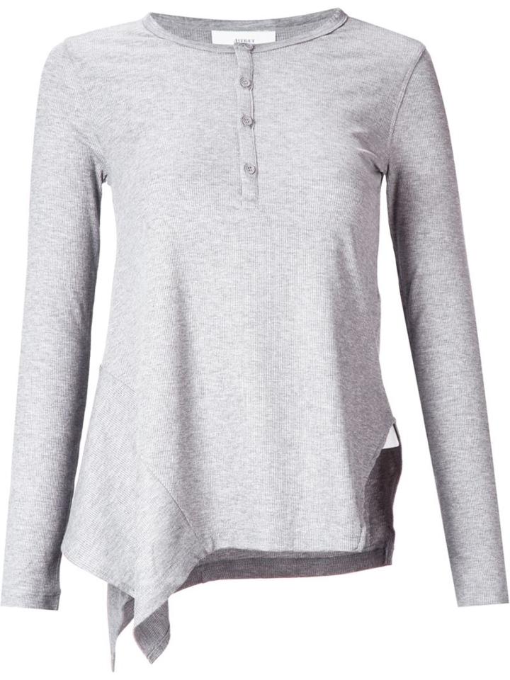 Astraet Irregular Hem Henley Top