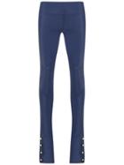Andrea Bogosian Panelled Pants, Women's, Size: Medium, Blue, Spandex/elastane/polyimide