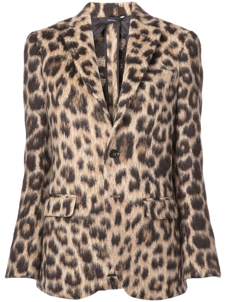 R13 Leopard Print Blazer - Neutrals