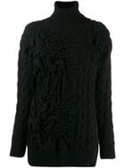 Simone Rocha Textured Elongated Jumper - Black