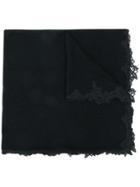 Ermanno Scervino Lace-embroidered Scarf - Black