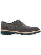 Salvatore Ferragamo Contrast Sole Brogues - Grey