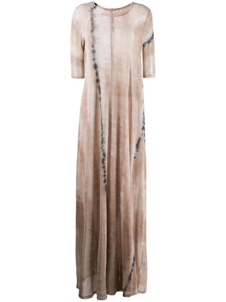 Raquel Allegra Tie Dye Maxi Dress - Neutrals