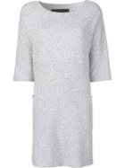 The Elder Statesman 'guatemala' Dress, Women's, Grey, Cashmere