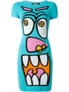 Jeremy Scott Cartoon Face Knit Dress