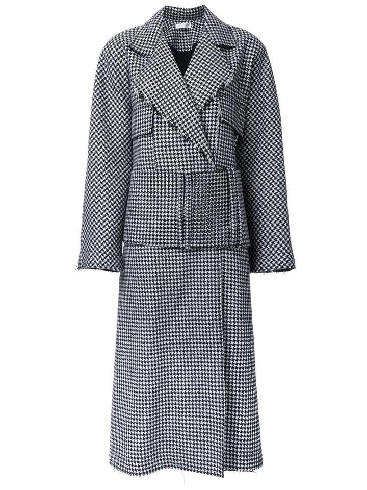 J.w.anderson Double Breasted Dress Coat, Women's, Size: 6, Black, Polyamide/wool