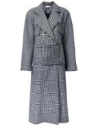 J.w.anderson Double Breasted Dress Coat, Women's, Size: 6, Black, Polyamide/wool