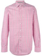 Canali Checked Shirt - Pink