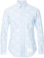 Thom Browne Tennis Embroidery Shirt - Blue