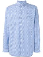 Dnl Concealed Button Shirt - White