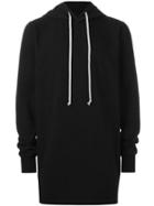 Rick Owens Drkshdw Long Length Hoodie, Men's, Size: Xl, Black, Cotton
